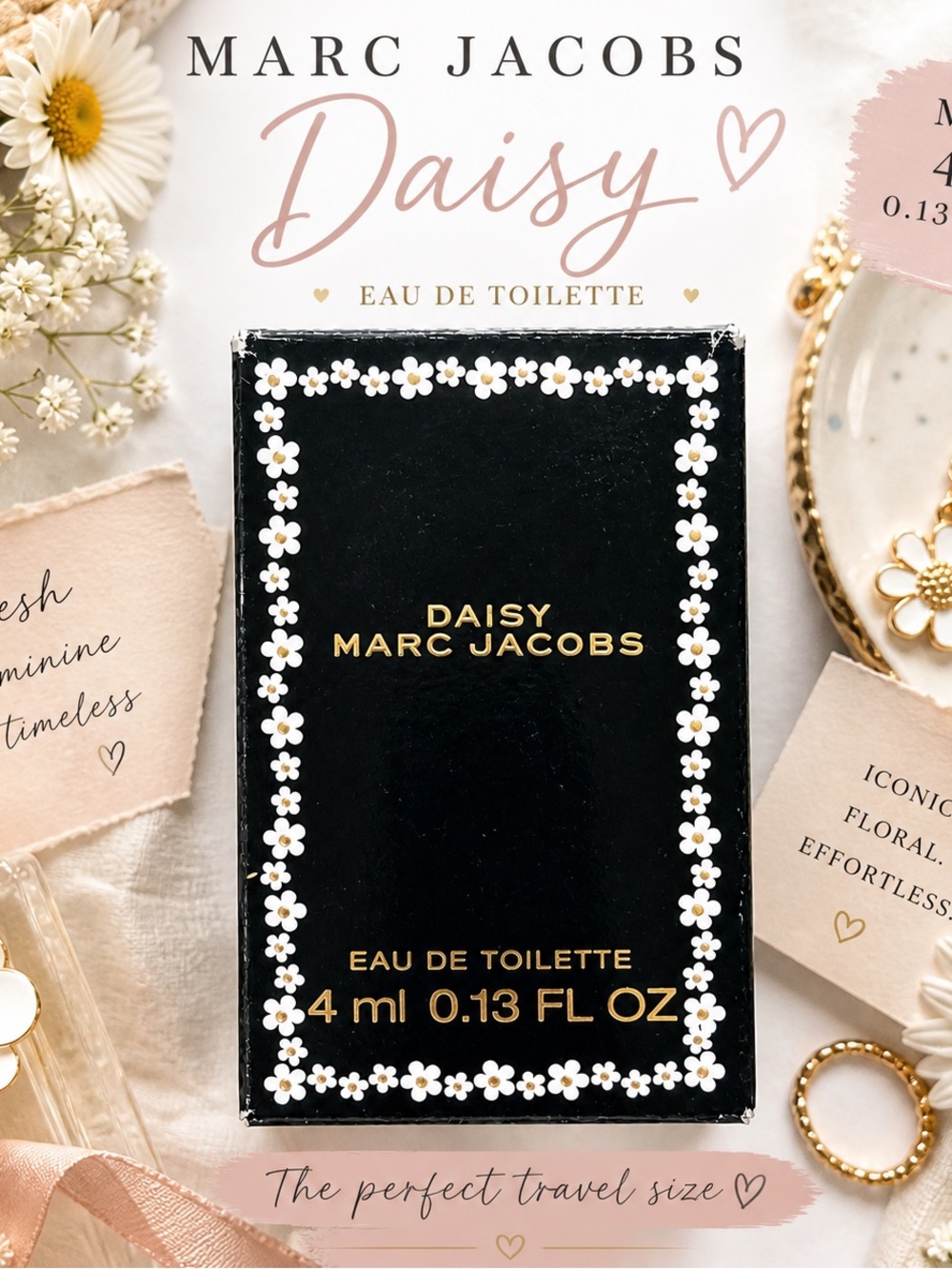 Marc Jacobs Daisy Eau de Toilette Mini 4ml (0.13 oz) – Travel Size  New in Box